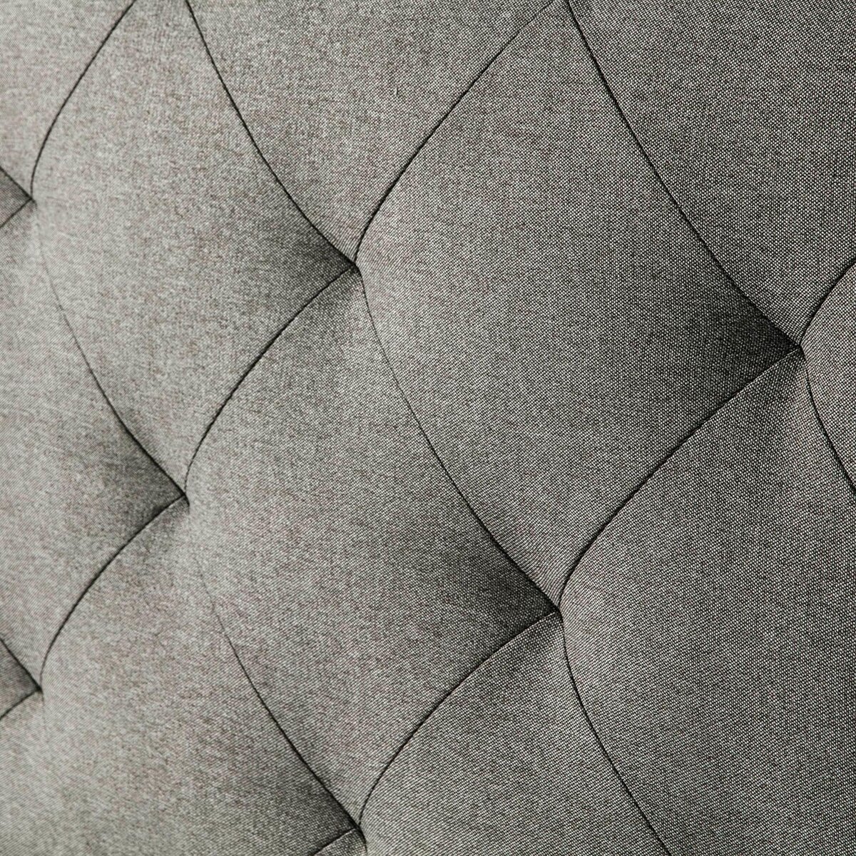 MARCKONFORT Tête de lit Milano 90x60 cm, Losanges en Tissu Gris, 8 cm d'épaisseur
