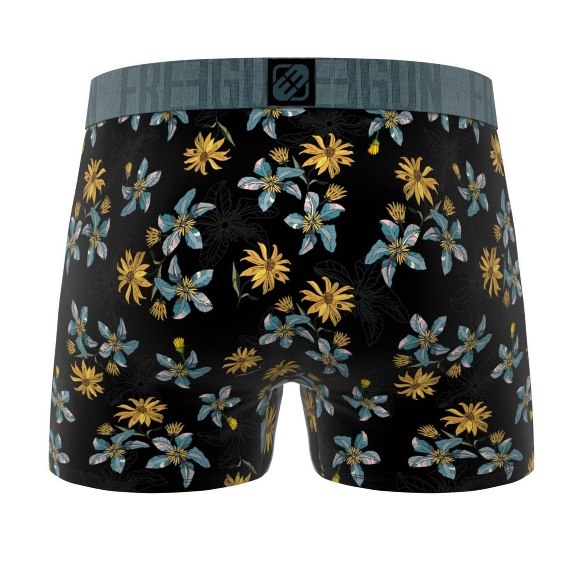 FREEGUN Lot de 3 boxers homme Flowers