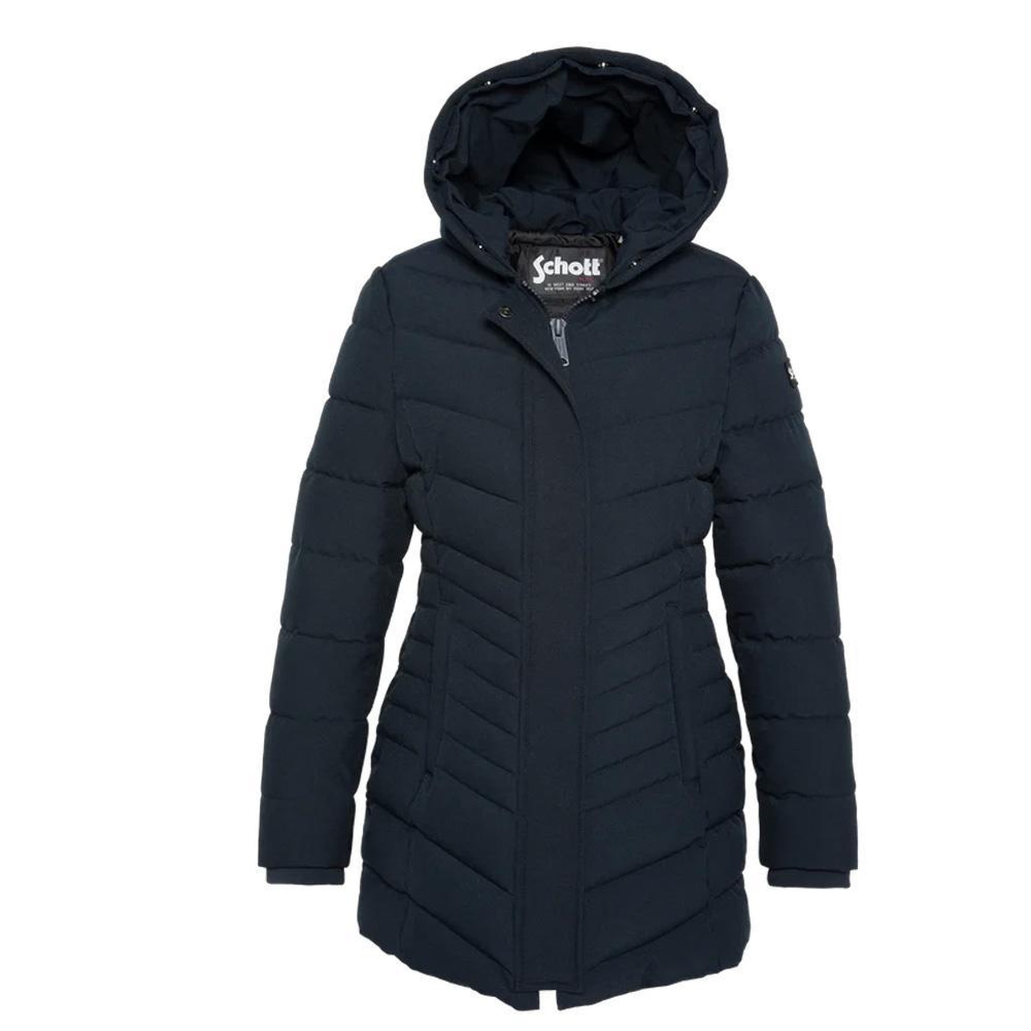 Voir la diapositive 4 : Schott Parka Marine Femme Schott Garden