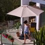 Voir la diapositive 1 : GARDENSTAR Parasol de balcon diam 3m muscade HALF MOON