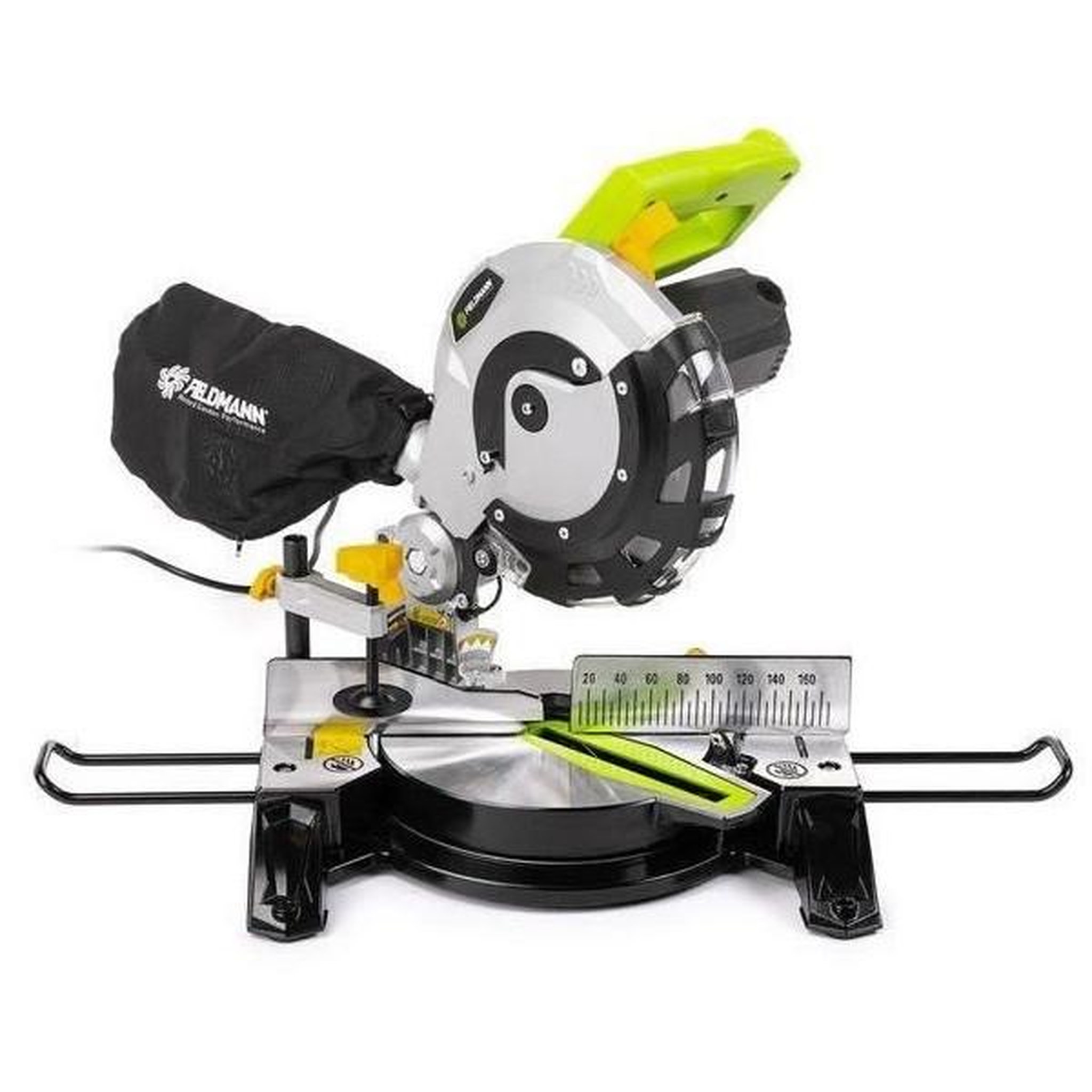 FIELD Scie a onglet - FIELDMANN - 1450 W - 210 mm - Bois - Vert