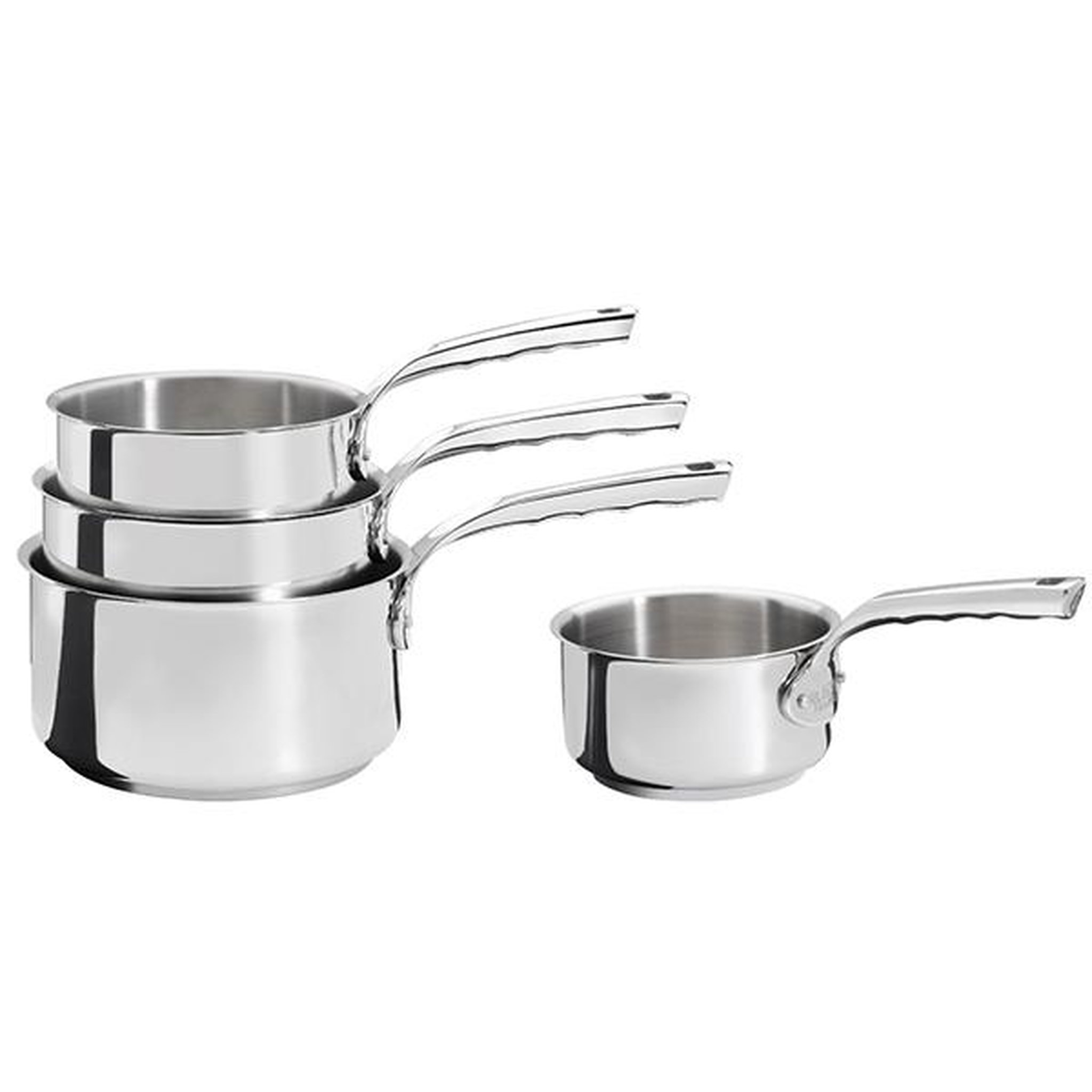 De buyer Lot de 4 casseroles inox 14,16,18 et 20 cm - 3410.04