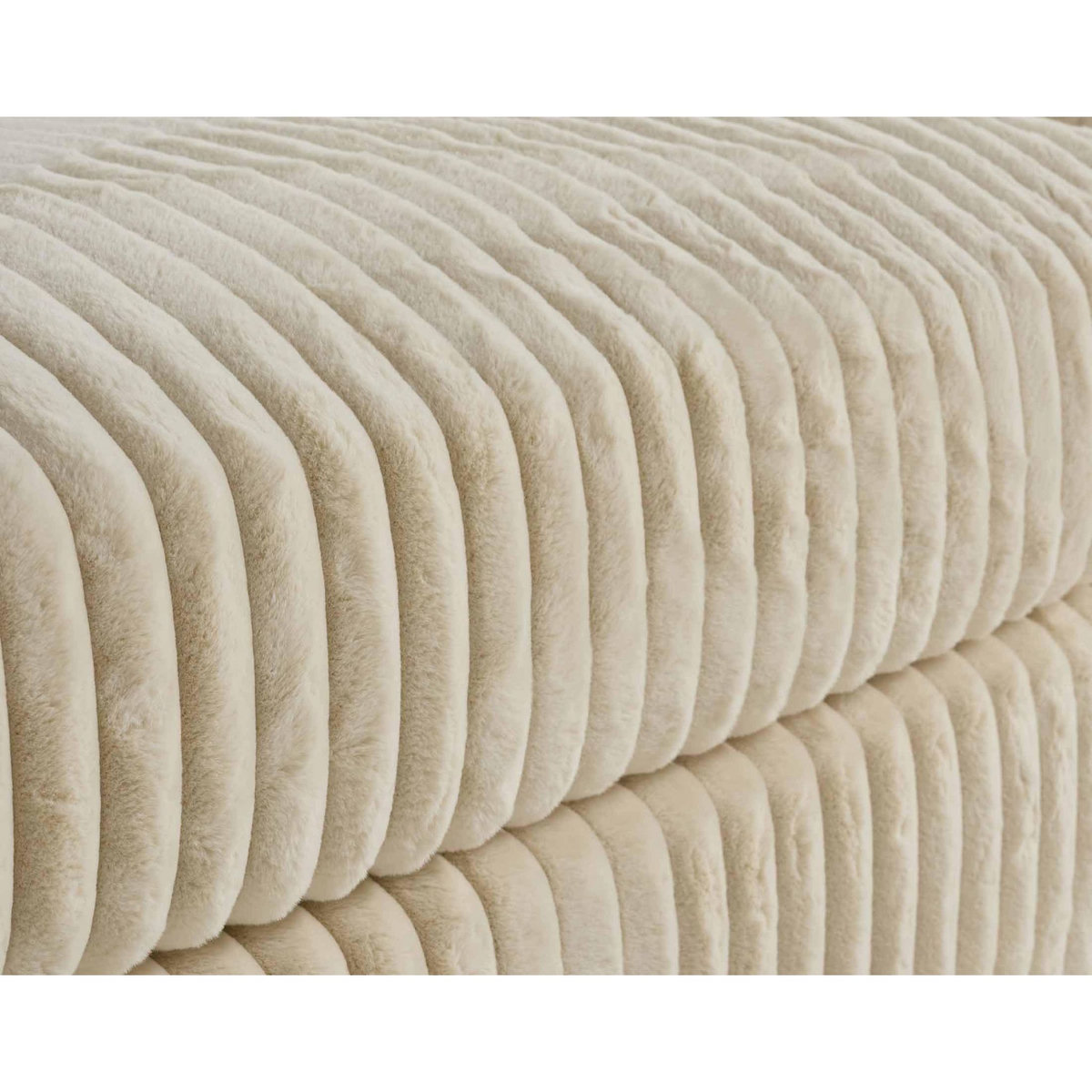 LISA DESIGN Jasper - canapé modulable 3 places - en fausse fourrure côtelée