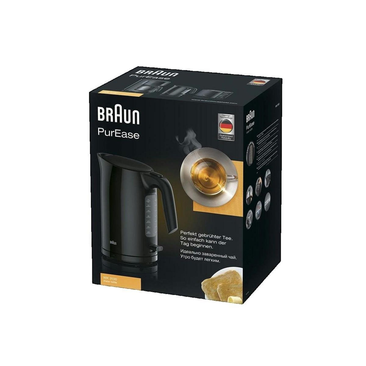 BRAUN Bouilloire Braun PurEase WK 3100 BK 1.7 l