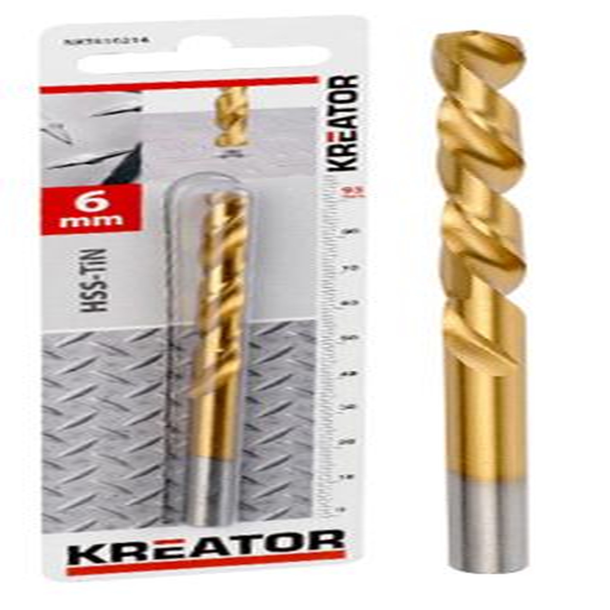 KREATOR Foret métaux en titane HSS Ø 4,5x80mm