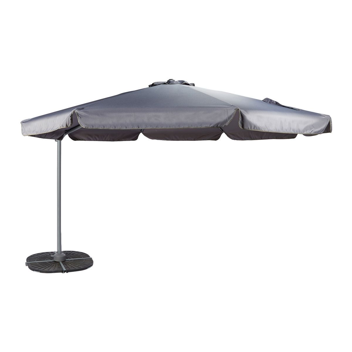 GARDENSTAR Parasol déporté - Aluminium et polyester - D3m - Gris Anthracite