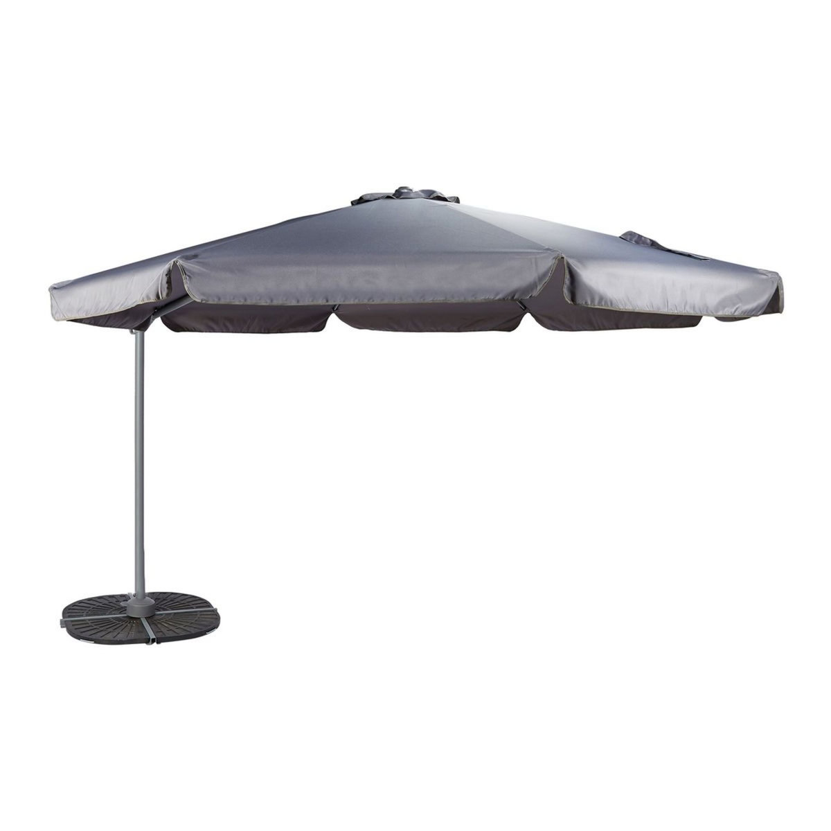 GARDENSTAR Parasol déporté - Aluminium et polyester - D3m - Gris Anthracite