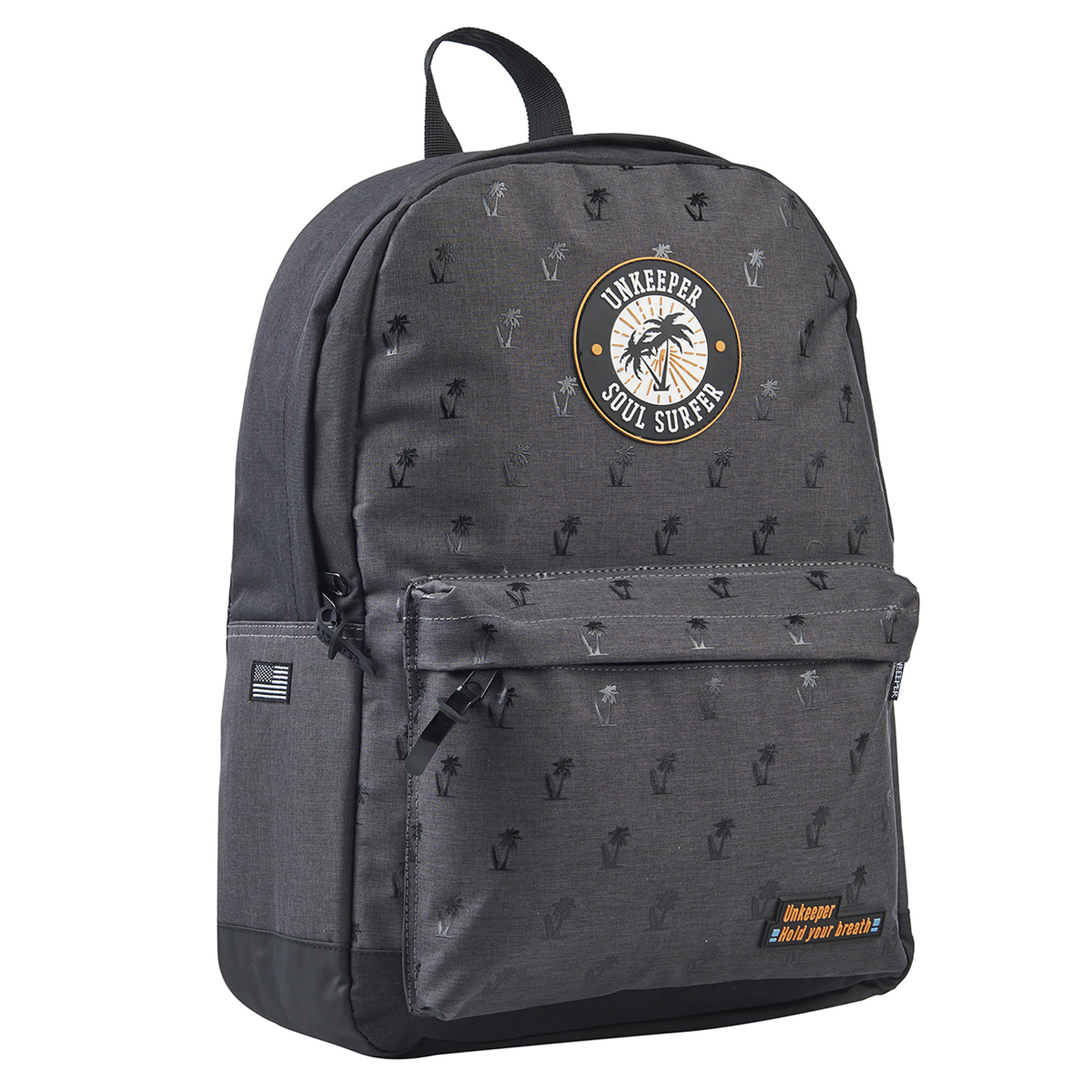 Voir la diapositive 2 : UNKEEPER Sac à dos Sport 1 compartiment noir SURF