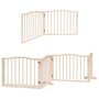 Voir la diapositive 3 : VIDAXL Barriere pour chien avec porte pliable 6 panneaux bois peuplier