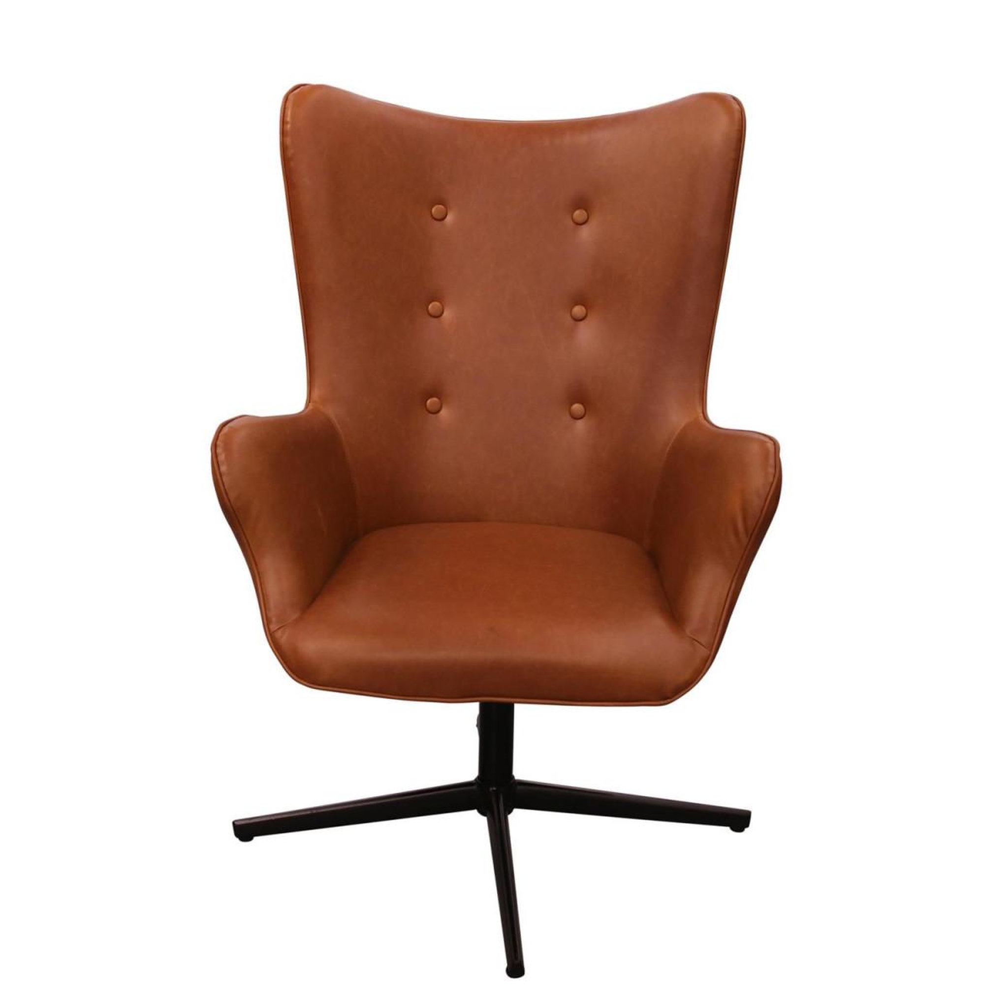 Voir la diapositive 3 : The Home Deco Factory Fauteuil pivotant design  helsinki  107cm marron