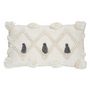 Voir la diapositive 1 : ATMOSPHERA Coussin Déco à Pompons  Row  30x50cm Gris