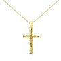  Collier - Médaille Christ sur la Croix Or Jaune - Chaine Dorée