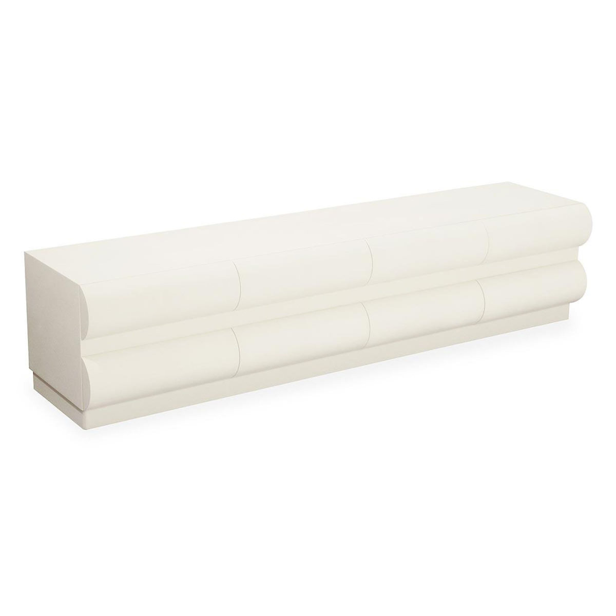 Paris Prix Meuble TV 8 Tiroirs  Sherazade  180cm Crème