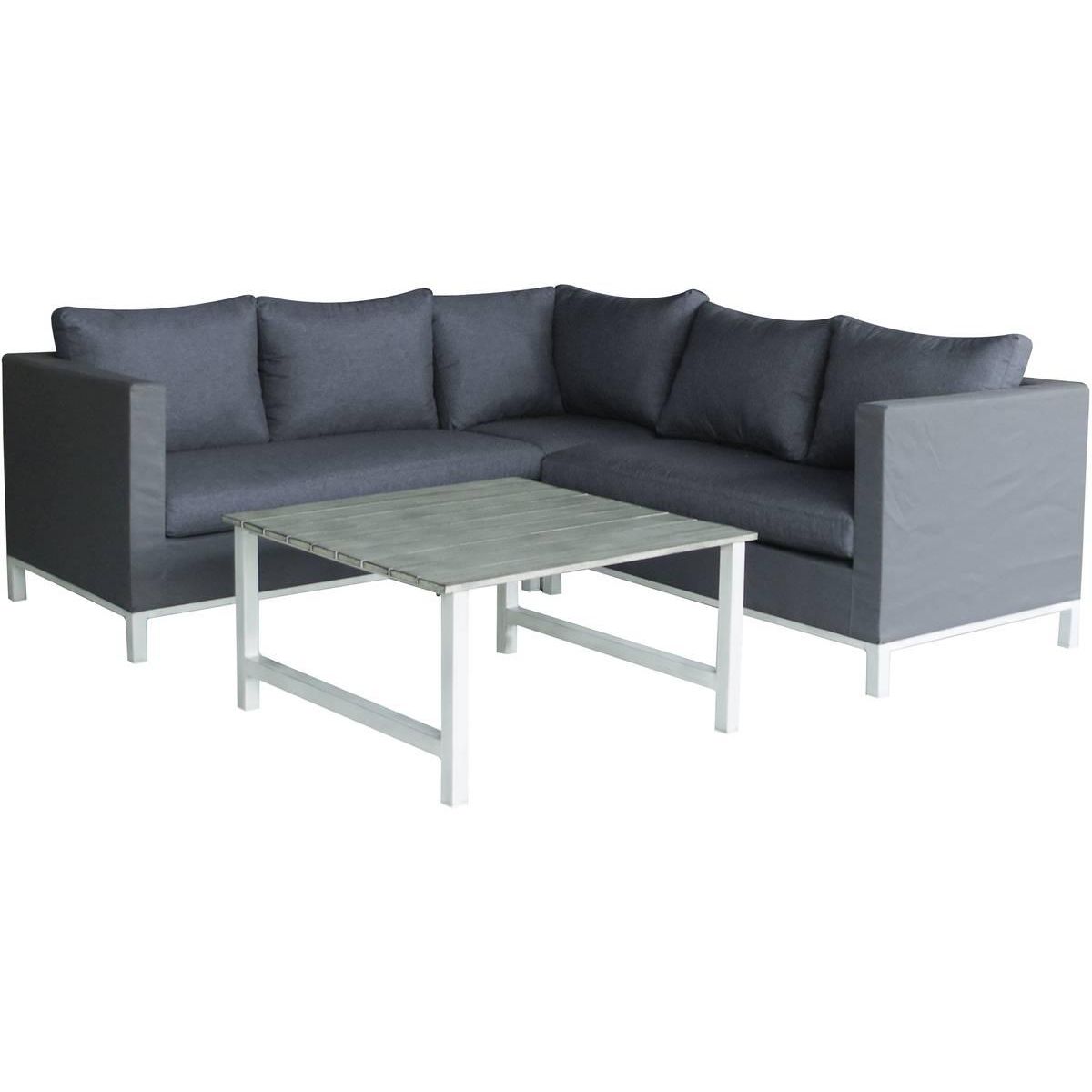 Habitat et Jardin Salon de jardin en aluminium  Turin  - Phoenix - Gris