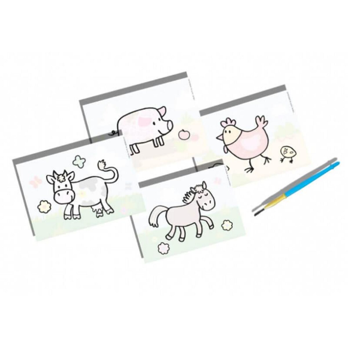 SES Creative Peinture magique : Animaux de la ferme