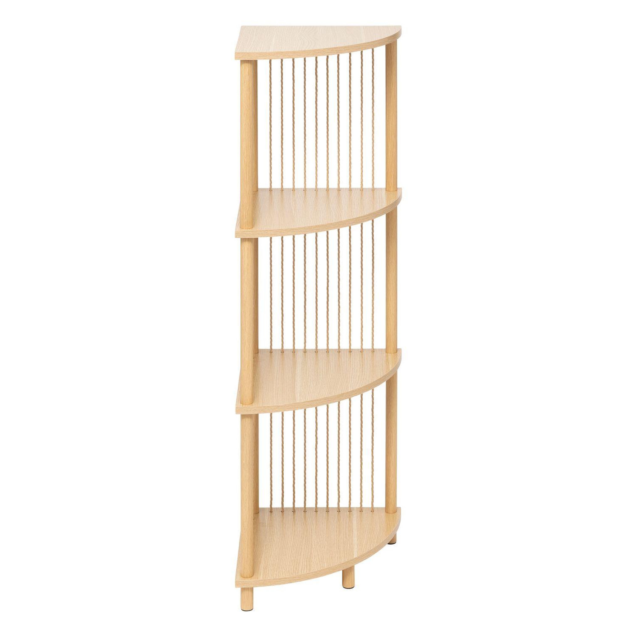 FIVE Etagère d'angle 4 niveaux en bois kord - beige