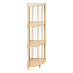 FIVE Etagère d'angle 4 niveaux en bois KORD - Beige