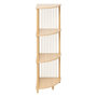 Voir la diapositive 1 : FIVE Etagère d'angle 4 niveaux en bois KORD - Beige