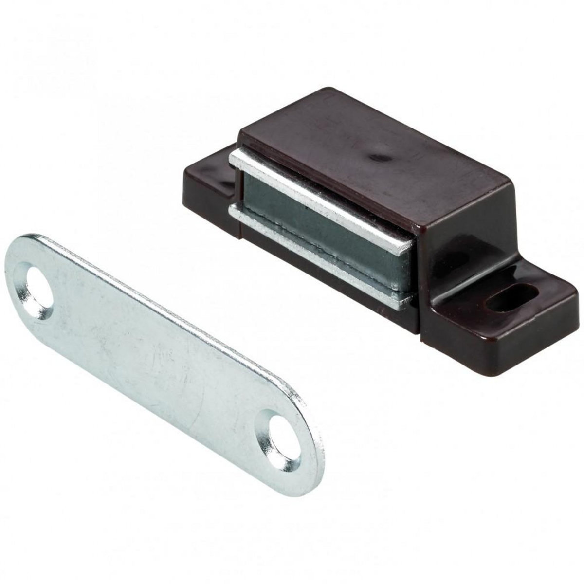 CENTRALE BRICO Lot de 10 loqueteaux magnétiques plastique HETTICH, L.14.5 x l.45.3 mm