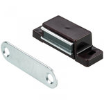 CENTRALE BRICO Lot de 10 loqueteaux magnétiques plastique HETTICH, L.14.5 x l.45.3 mm