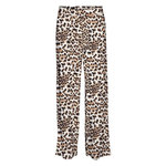 Vero Moda Pantalon Fluide Beige/Noir/Orange à Motifs Animalier Femme Vero Moda Easy Joy. Coloris disponibles : Marron