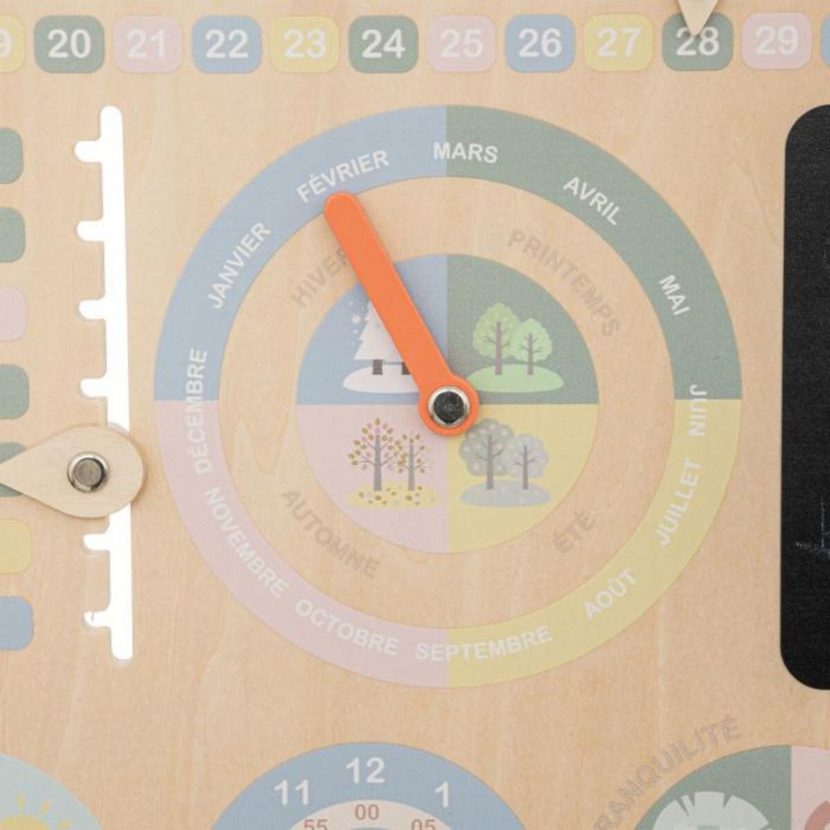 Atmosphera Kids Jeu d'Apprentissage  Calendrier  29cm Mutlicolore