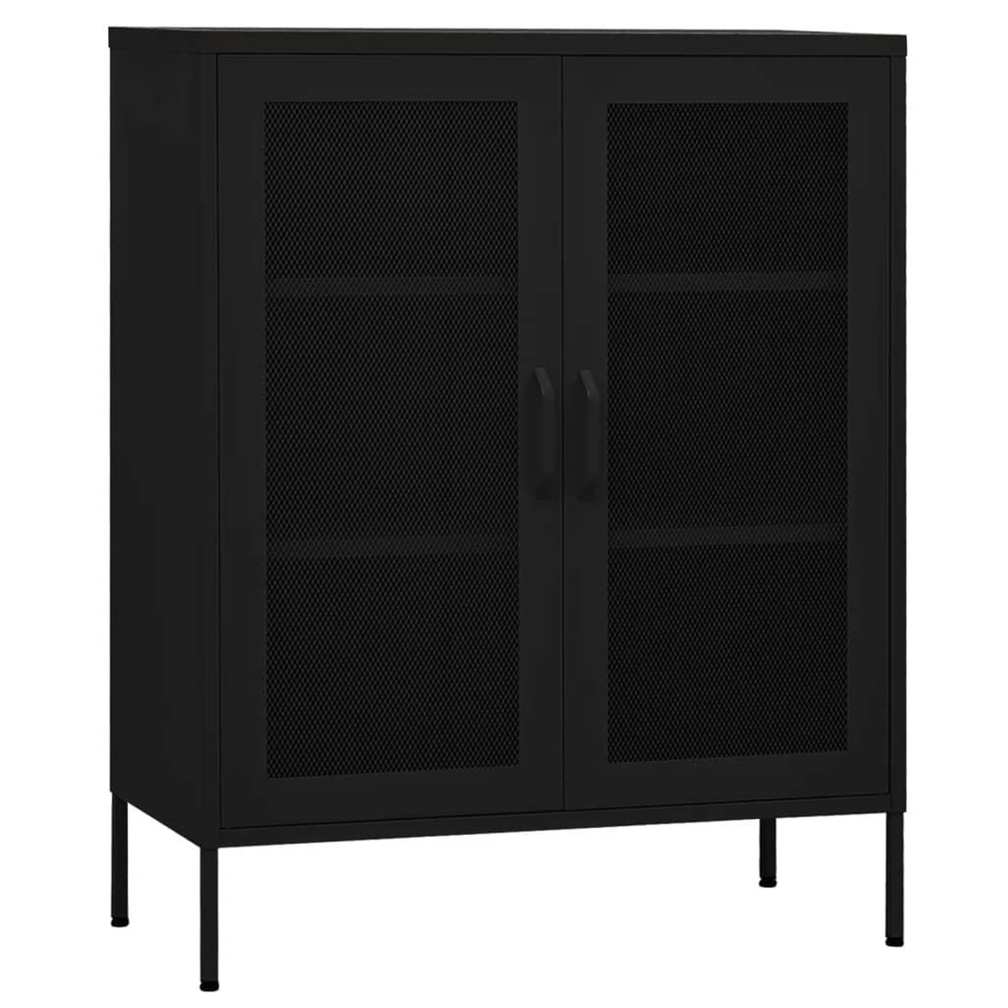 Voir la diapositive 2 : VIDAXL Armoire de rangement Noir 80x35x101,5 cm Acier