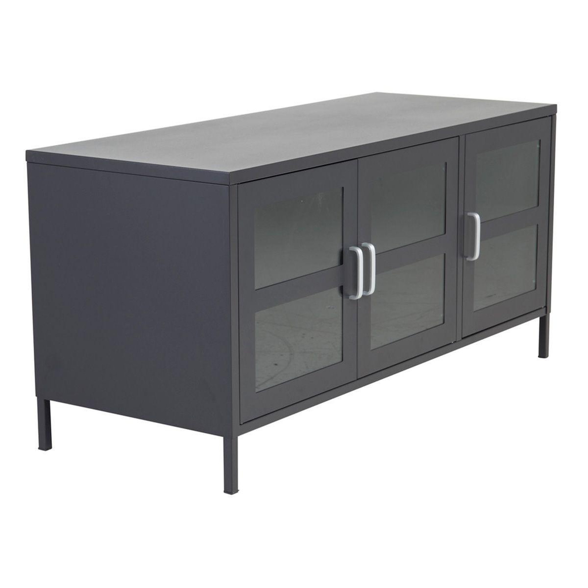 Voir la diapositive 2 : Paris Prix Meuble tv 3 portes  acero  120cm noir