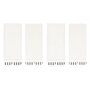 Voir la diapositive 1 : FIVE Lot de 8 Bandes de Fixation Murale  Adhésives  9cm Blanc