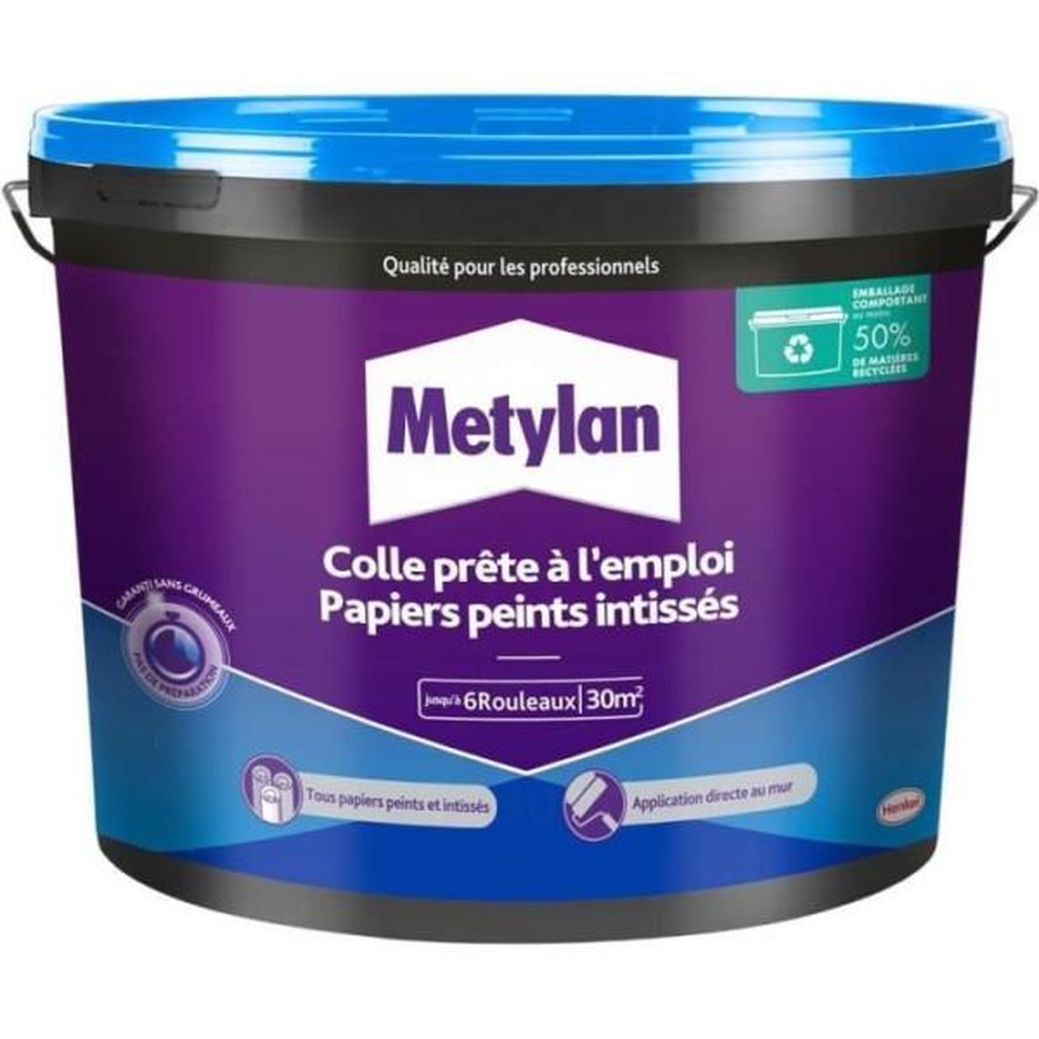 METYLAN Colle Papiers Peints - METYLAN - 2958232 - Intissés - Seau - 4,5kg