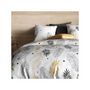 Voir la diapositive 3 : ATELIER DU COTON Housse de couette 200x200 ENVOLE + 2 taies coton 57 fils