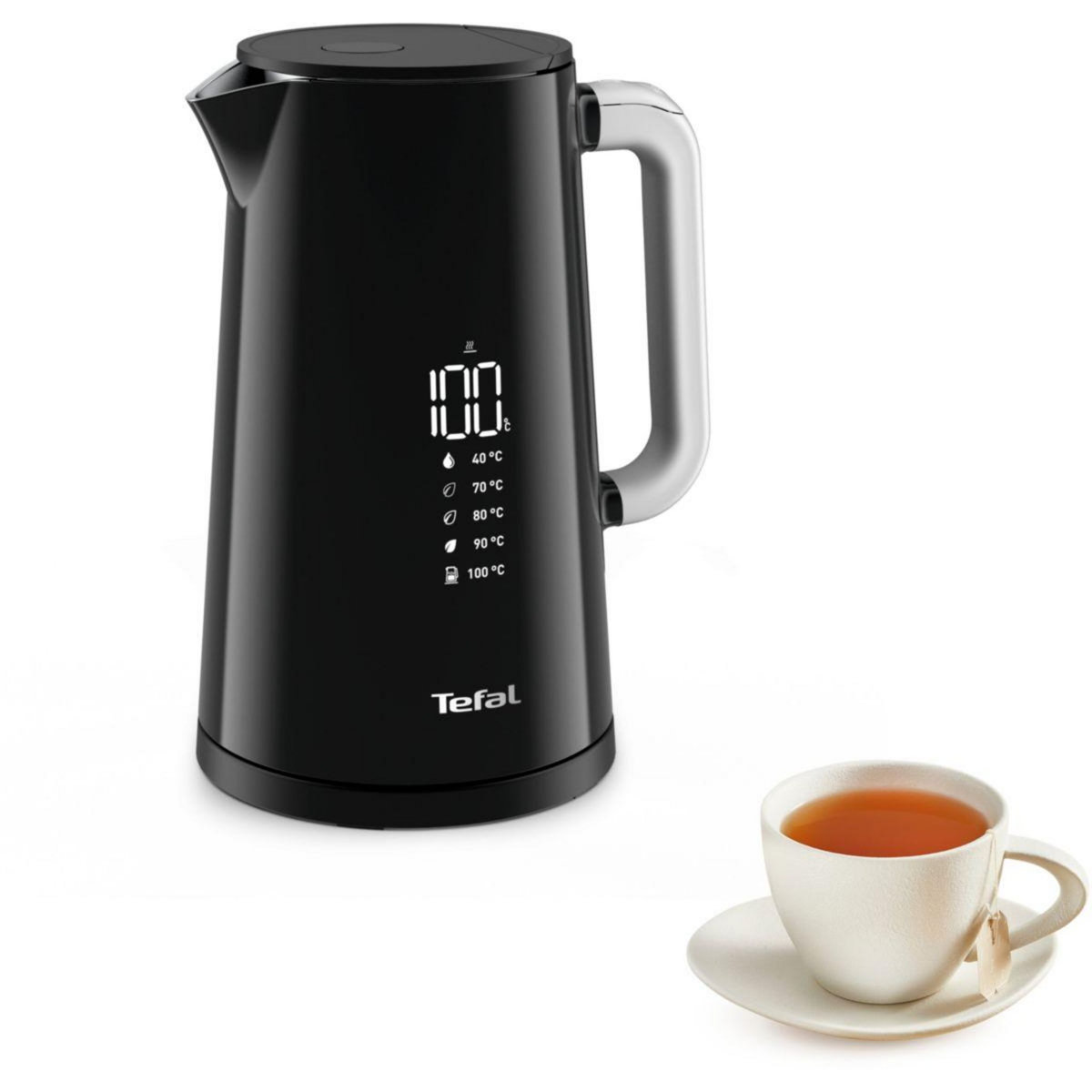 TEFAL Bouilloire à température réglable KO850810 écran digital sélection temp