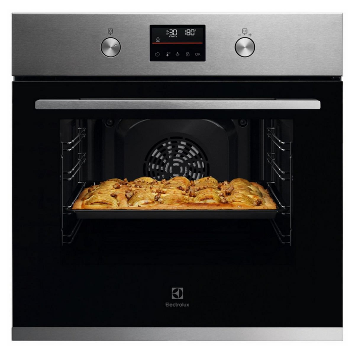 ELECTROLUX Four intégrable multifonction 65l 60cm a+ pyrolyse inox - KOHFP46BX