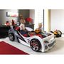 Voir la diapositive 4 : Lit enfant en forme de voiture et sommier 90x200 SPEED