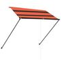 Voir la diapositive 4 : VIDAXL Auvent retractable avec LED 250x150 cm Orange et marron