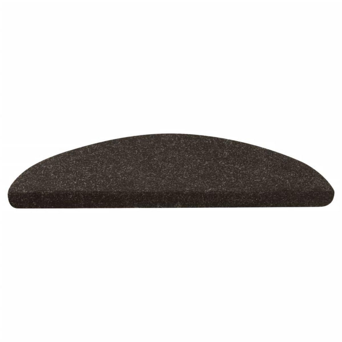 VIDAXL Tapis d'escalier auto-adhesifs 10 pcs anthracite 56x17x3 cm