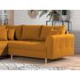 Voir la diapositive 5 : LISA DESIGN Rune - canapé d'angle - avec pouf d'appoint - 4 places - style scandinave - gauche
