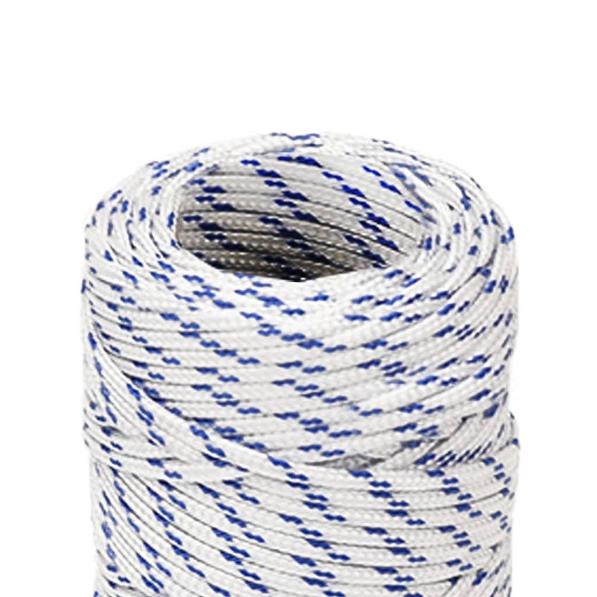 Voir la diapositive 4 : VIDAXL Corde de bateau Blanc 2 mm 100 m Polypropylene