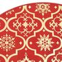 Voir la diapositive 6 : VIDAXL Jupe de sapin de Noël de luxe avec chaussette Rouge 150cm Tissu