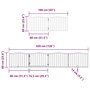 Voir la diapositive 6 : VIDAXL Barriere pour chien porte pliable 10 panneaux bois de peuplier