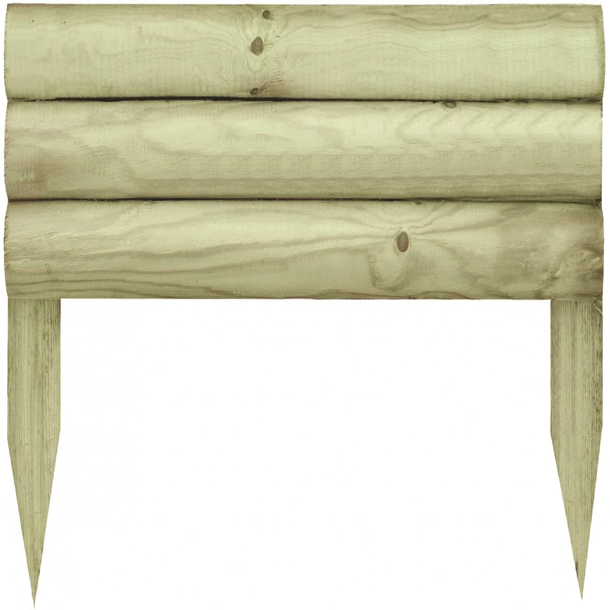 CENTRALE BRICO Bordure à planter Minitraverse bois naturel, H.30 x L.55 cm
