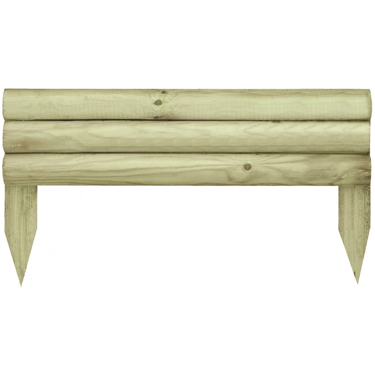 CENTRALE BRICO Bordure à planter Minitraverse bois naturel, H.30 x L.55 cm