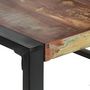 Voir la diapositive 4 : VIDAXL Table a manger 140x140x75 cm Bois de recuperation massif