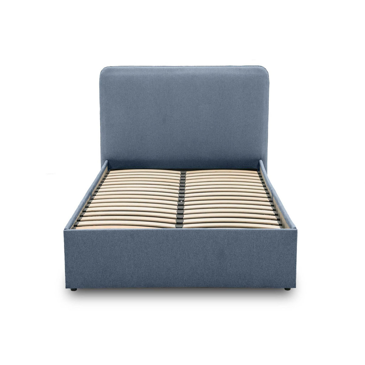 BEST MOBILIER Goyave - lit coffre - 140x190 - en tissu - sommier inclus