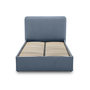 Voir la diapositive 1 : BEST MOBILIER Goyave - lit coffre - 140x190 - en tissu - sommier inclus