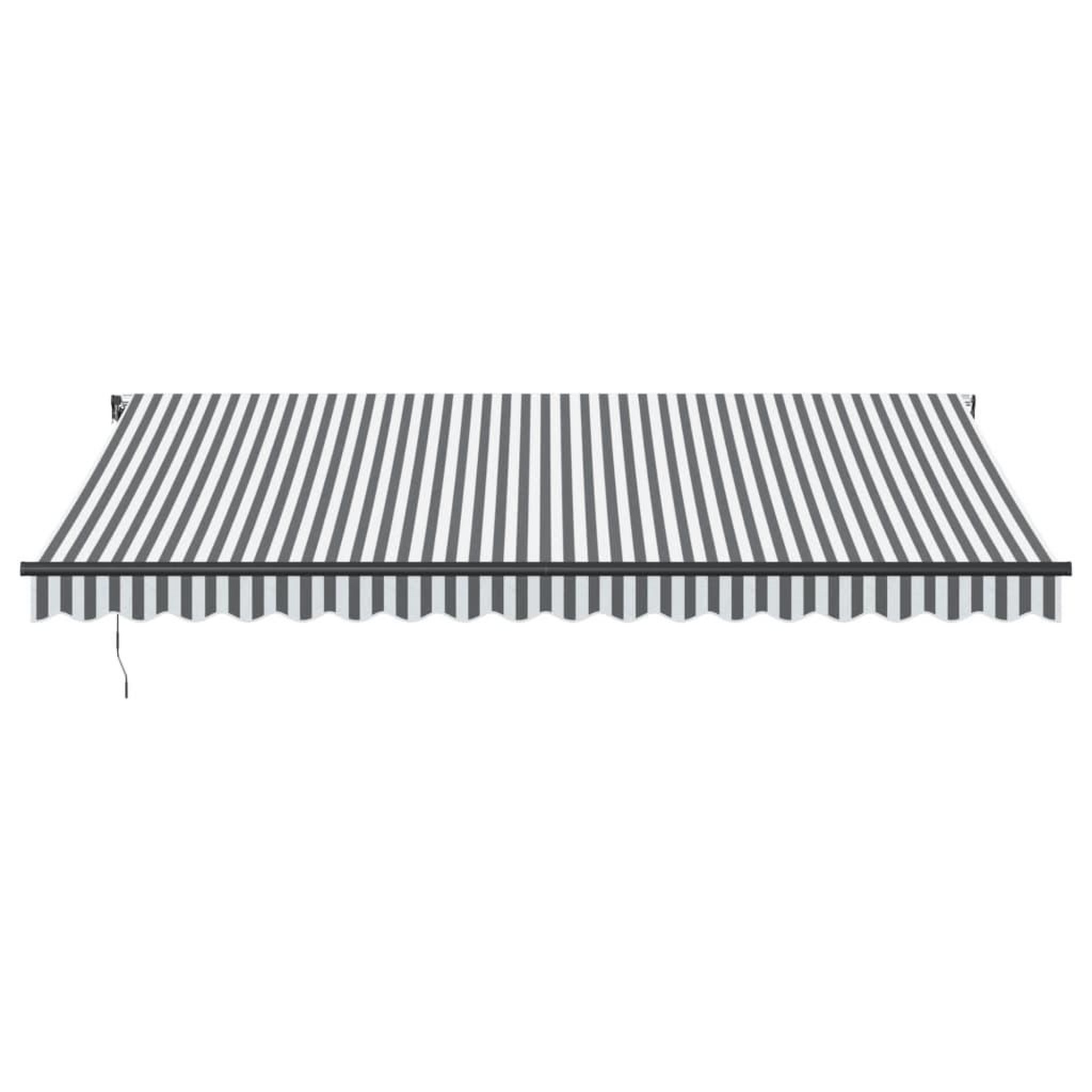 Voir la diapositive 3 : VIDAXL Auvent retractable automatique anthracite et blanc 450x350 cm