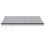Voir la diapositive 3 : VIDAXL Auvent retractable automatique anthracite et blanc 450x350 cm