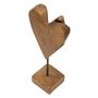 Voir la diapositive 3 : Paris Prix Objet Déco en Teck  Cœur  35cm Naturel