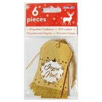 8 Étiquettes Cadeaux Autocollantes - Noël Scandinave Kraft à Prix Carrefour