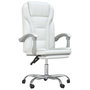 Voir la diapositive 2 : VIDAXL Fauteuil inclinable de bureau Blanc Similicuir